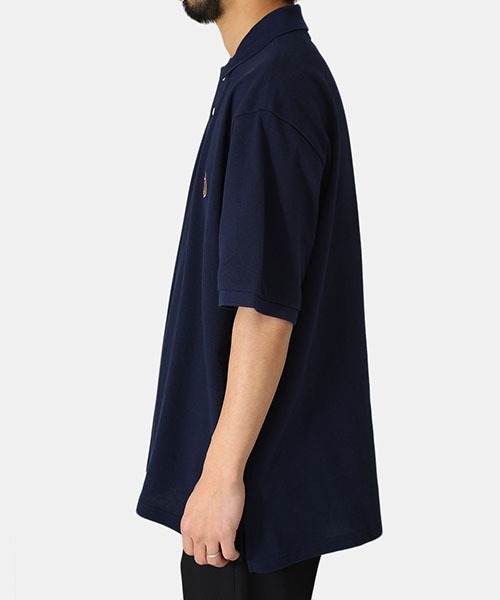 DIGAWEL（ディガウェル）の「DIGAWEL / ディガウェル：CRST Polo Shirts：KHOANM0091[COR]（ポロシャツ・メンズ・ネイビー/ホワイト・2）」の11枚目の写真