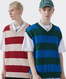 CORPUS TOKYO | Lazy Tokyo ボーダーニットベスト(ベスト)