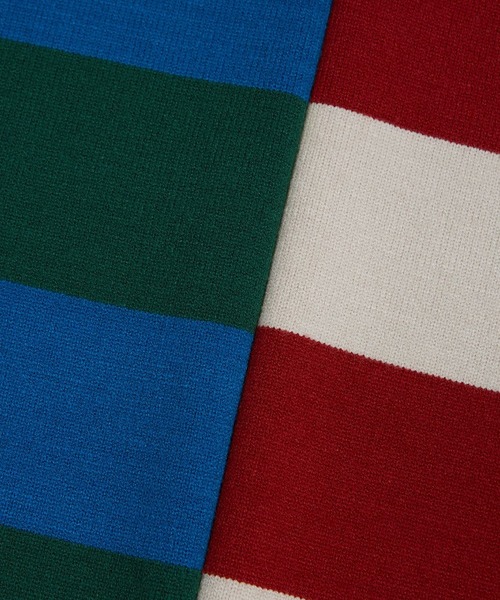 CORPUS TOKYO（コーパス トーキョー）の「Lazy Tokyo ボーダーニットベスト（ベスト・メンズ・レッド/グリーン・1/2/3）」の16枚目の写真