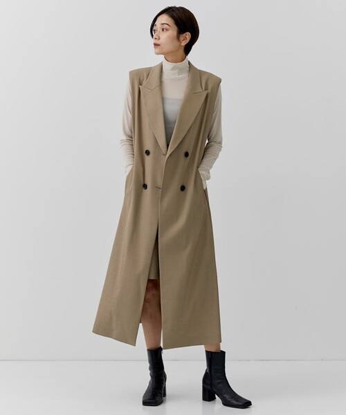 city(シティ)の「【CITY】ストレッチチュールハイネックトップス(Tシャツ/カットソー・レディース・ブラック/アイボリー/グリーン/ピンク・FREE)」の21枚目の写真