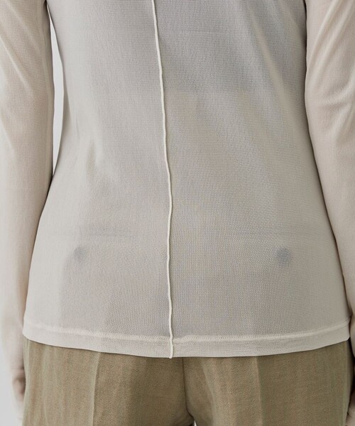 city(シティ)の「【CITY】ストレッチチュールハイネックトップス(Tシャツ/カットソー・レディース・ブラック/アイボリー/グリーン/ピンク・FREE)」の22枚目の写真