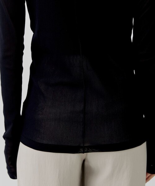 city(シティ)の「【CITY】ストレッチチュールハイネックトップス(Tシャツ/カットソー・レディース・ブラック/アイボリー/グリーン/ピンク・FREE)」の17枚目の写真