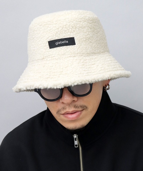 glabella（グラベラ）の「ヴィンテージ風 PU 裏ボア バケットハット リバーシブル仕様（ハット・メンズ・ブラック系その他/ブラック系その他2・FREE）」の9枚目の写真