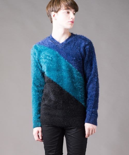 BUFFALOBOBS 黒 長袖ニット 2サイズ セール】BUFFALO BOBS｜バッファローボブズのニット/セーター