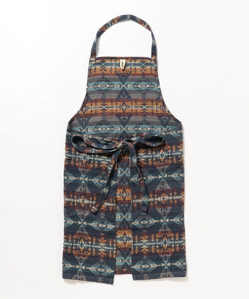 B:MING by BEAMS(ビーミングバイビームス)の「PENDLETON / ロング エプロン(エプロン・メンズ・ブラウン/ネイビー・ONE SIZE)」の4枚目の写真