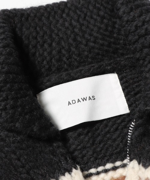 ADAWAS（アダワズ）の「ADAWAS/アダワス COWICHAN ZIP ジップカーディガン（カーディガン/ボレロ・レディース・ブラック/グレー・ONE SIZE）」の12枚目の写真