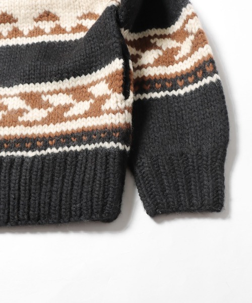 ADAWAS（アダワズ）の「ADAWAS/アダワス COWICHAN ZIP ジップカーディガン（カーディガン/ボレロ・レディース・ブラック/グレー・ONE SIZE）」の10枚目の写真