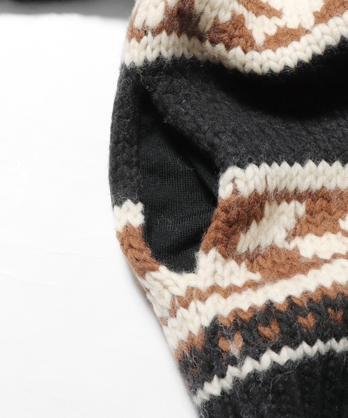 ADAWAS（アダワズ）の「ADAWAS/アダワス COWICHAN ZIP ジップカーディガン（カーディガン/ボレロ・レディース・ブラック/グレー・ONE SIZE）」の3枚目の写真