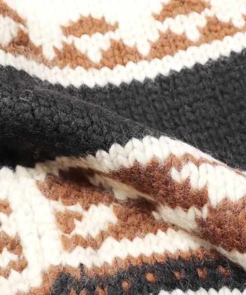 ADAWAS（アダワズ）の「ADAWAS/アダワス COWICHAN ZIP ジップカーディガン（カーディガン/ボレロ・レディース・ブラック/グレー・ONE SIZE）」の9枚目の写真