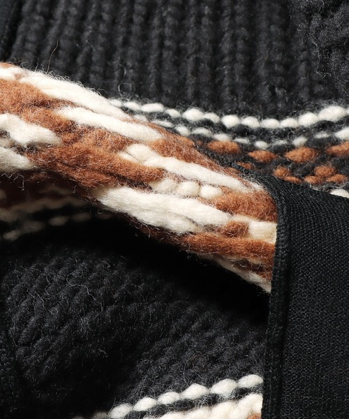 ADAWAS（アダワズ）の「ADAWAS/アダワス COWICHAN ZIP ジップカーディガン（カーディガン/ボレロ・レディース・ブラック/グレー・ONE SIZE）」の20枚目の写真