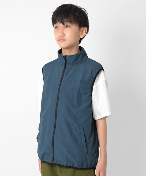 GLAZOS（グラソス）の「ナイロンZIPアップベスト（ベスト・キッズ・ブラック/カーキ/ブルー・L/M）」の18枚目の写真