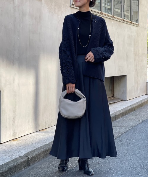 BEARDSLEY（ビアズリー）の「キュプラマーメイドスカート：低身長・高身長 2サイズ展開（スカート・レディース・キャメル/グレー・0/1）」の7枚目の写真