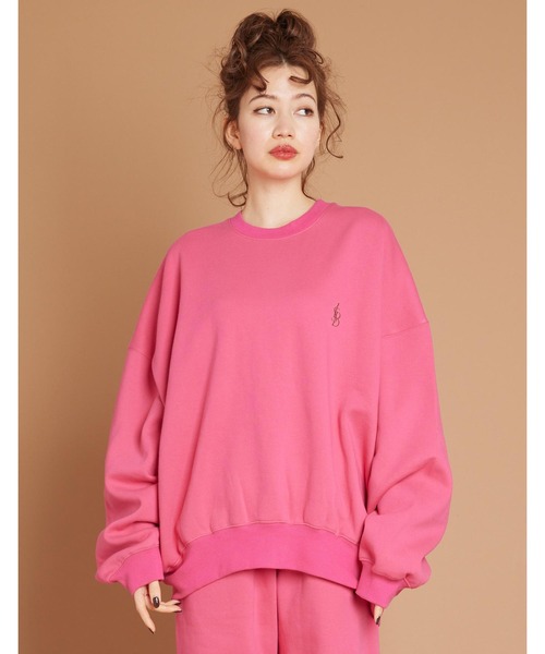 Little sunny bite（リトルサニーバイト）の「LSB logo sweat top（スウェット・レディース・ベージュ/ブラック/ピンク/グリーン/アイボリー・SMALL/MEDIUM）」の5枚目の写真