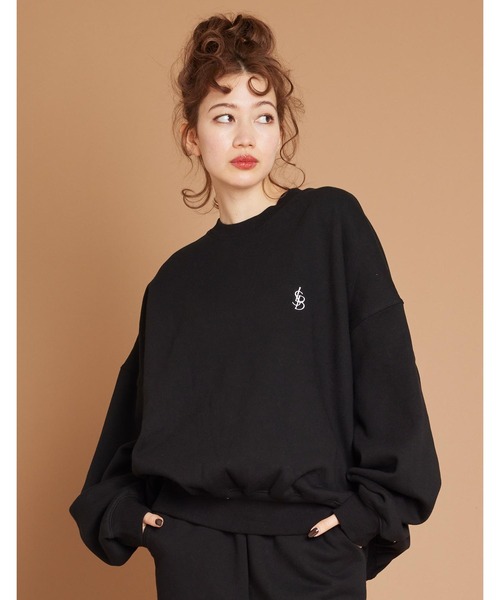 Little sunny bite（リトルサニーバイト）の「LSB logo sweat top（スウェット・レディース・ベージュ/ブラック/ピンク/グリーン/アイボリー・SMALL/MEDIUM）」の9枚目の写真