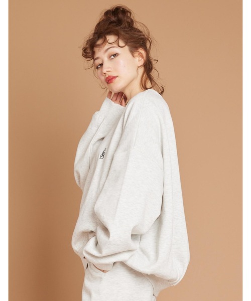 Little sunny bite（リトルサニーバイト）の「LSB logo sweat top（スウェット・レディース・ベージュ/ブラック/ピンク/グリーン/アイボリー・SMALL/MEDIUM）」の7枚目の写真