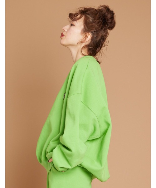 Little sunny bite（リトルサニーバイト）の「LSB logo sweat top（スウェット・レディース・ベージュ/ブラック/ピンク/グリーン/アイボリー・SMALL/MEDIUM）」の13枚目の写真