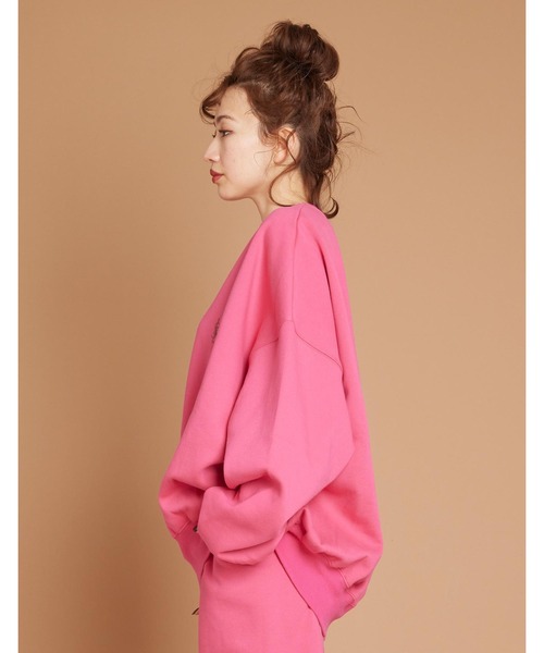 Little sunny bite（リトルサニーバイト）の「LSB logo sweat top（スウェット・レディース・ベージュ/ブラック/ピンク/グリーン/アイボリー・SMALL/MEDIUM）」の15枚目の写真