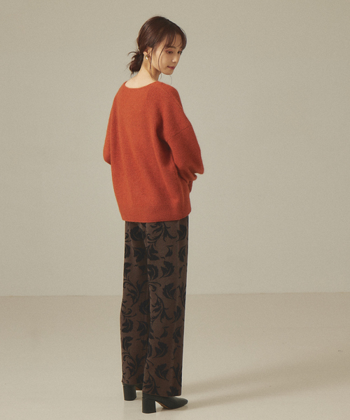 abahouse mavie（アバハウスマヴィ）の「リーフジャガードニットパンツ（その他パンツ・レディース・ブラウン/グレイッシュベージュ/ブラック・フリー）」の19枚目の写真