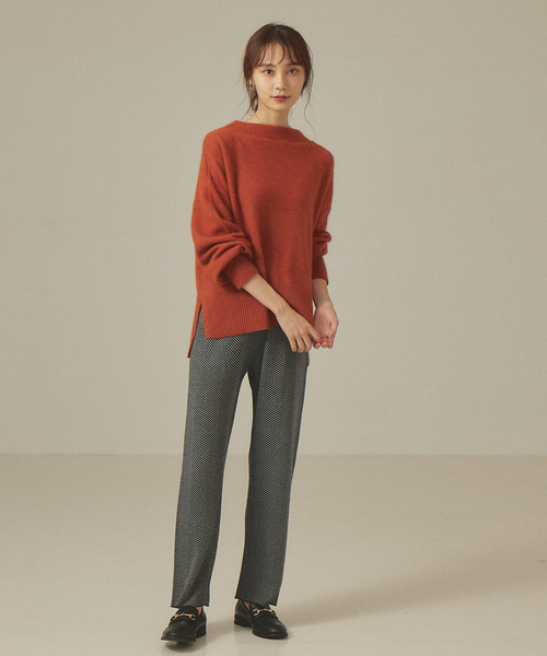 abahouse mavie（アバハウスマヴィ）の「リーフジャガードニットパンツ（その他パンツ・レディース・ブラウン/グレイッシュベージュ/ブラック・フリー）」の13枚目の写真