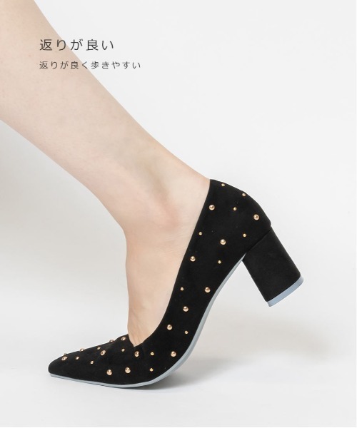 大人女性の RANDA（ランダ）の「ランダムスタッズパンプス（パンプス）」 - WEAR 靴
