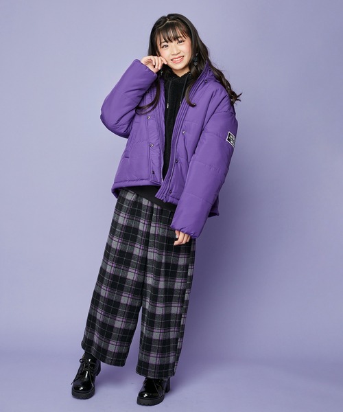 SISTER JENNI(SISTER JENNI)の「タテロゴフード付き中綿コート(その他アウター・キッズ・ブラック/ベージュ/パープル・130cm/140cm/150cm/160cm)」の8枚目の写真