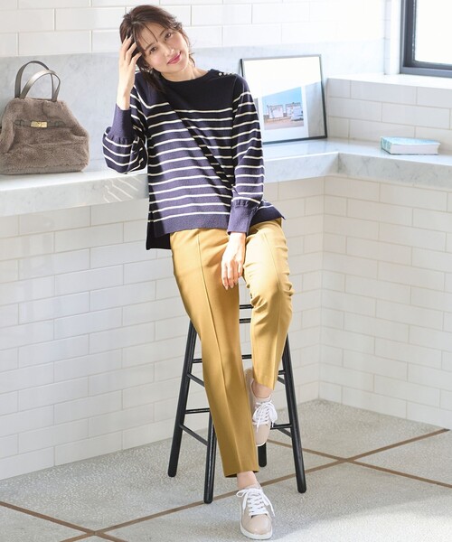 ANY SIS(エニィスィス)の「【Oggi1月号掲載】ショルダーパール調 ニット(ニット/セーター・レディース・ブラック系/ライトグレー系/スカイブルー系/ネイビー系2/ライラック系2/ローズ系・2)」の7枚目の写真