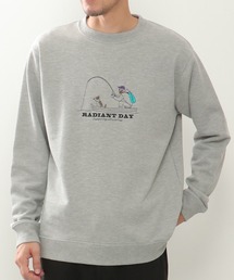 フィッシング刺繍トレーナー