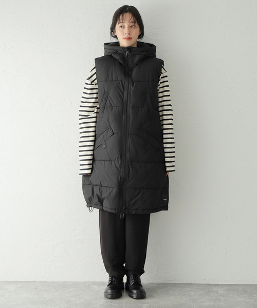 新品 oof wear ロングダウンベスト 黒 ダウンベスト