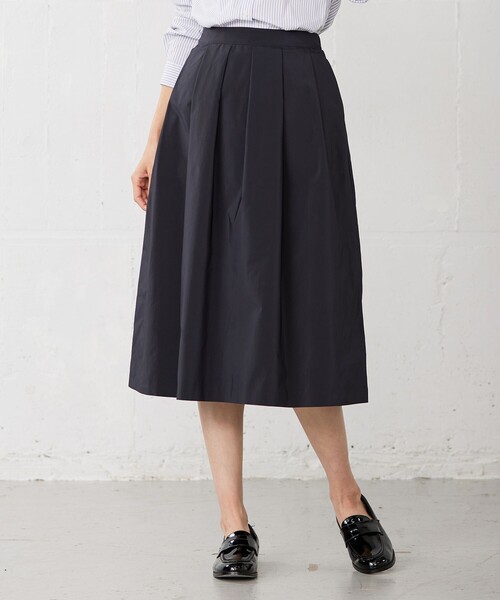 J.PRESS Ladies(J.プレス レディス)の「【洗える】NEW GU フレアー スカート(スカート・レディース・ベージュ系/ネイビー系・XXS/XS/S)」の2枚目の写真