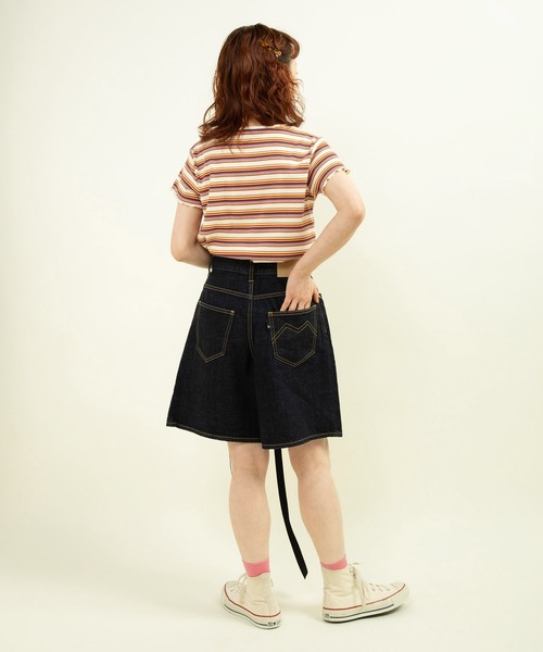 パンツ デニム ジーンズ 11.36OZムラ糸デニムショートパンツ レディース MY FAV CHILD WOMAN デニムパンツ 38 11.36OZムラ糸デニムショート