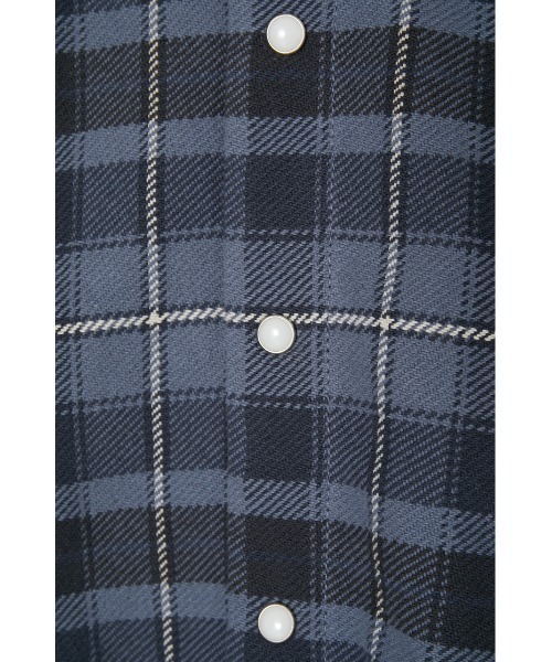 MOUSSY（マウジー）の「PLAID PUFF SLEEVE OVER シャツ（シャツ/ブラウス・レディース・ベージュ/グレー・FREE）」の8枚目の写真