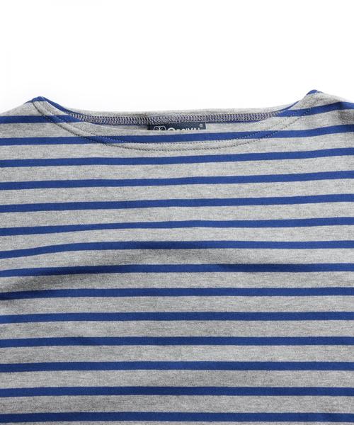 ORCIVAL（オーシバル）の「＜ORCIVAL（オーシバル）＞ 40/2 BORDER SSL/カットソー（Tシャツ/カットソー・メンズ・ブラック/ロイヤルブルー/ネイビー/その他1/ホワイト/ライトグレー/レッド・4/3/5）」の9枚目の写真