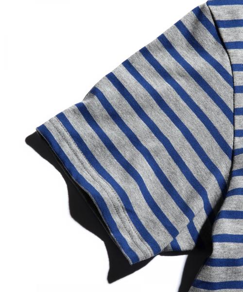 ORCIVAL（オーシバル）の「＜ORCIVAL（オーシバル）＞ 40/2 BORDER SSL/カットソー（Tシャツ/カットソー・メンズ・ブラック/ロイヤルブルー/ネイビー/その他1/ホワイト/ライトグレー/レッド・4/3/5）」の10枚目の写真