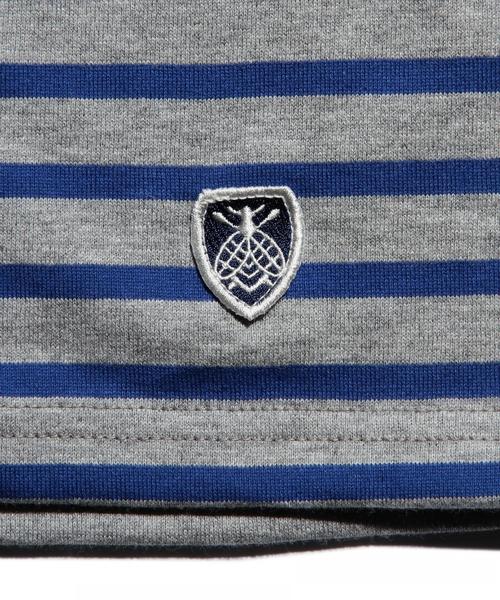 ORCIVAL（オーシバル）の「＜ORCIVAL（オーシバル）＞ 40/2 BORDER SSL/カットソー（Tシャツ/カットソー・メンズ・ブラック/ロイヤルブルー/ネイビー/その他1/ホワイト/ライトグレー/レッド・4/3/5）」の12枚目の写真