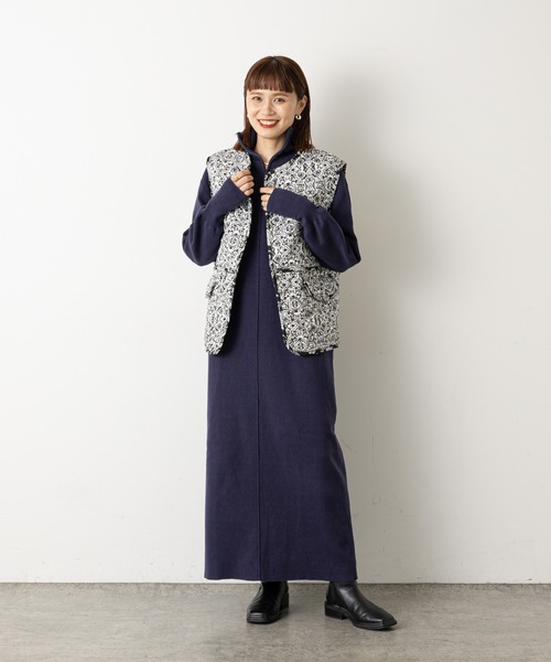 Omekashi(オメカシ)の「キルティングリバーシブルベスト(ベスト・レディース・ブラック/ブルー・FREE)」の19枚目の写真