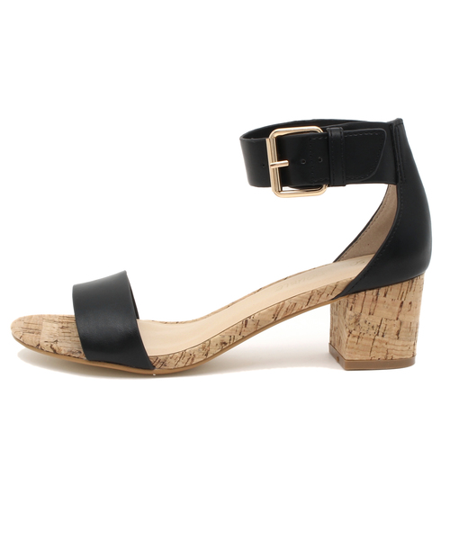 CROON A SONG（クルーンアソング）の「コルクヒールサンダル（サンダル・レディース・ブラック/ネイビー・M/S/L）」の10枚目の写真