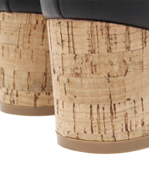 CROON A SONG（クルーンアソング）の「コルクヒールサンダル（サンダル・レディース・ブラック/ネイビー・M/S/L）」の5枚目の写真