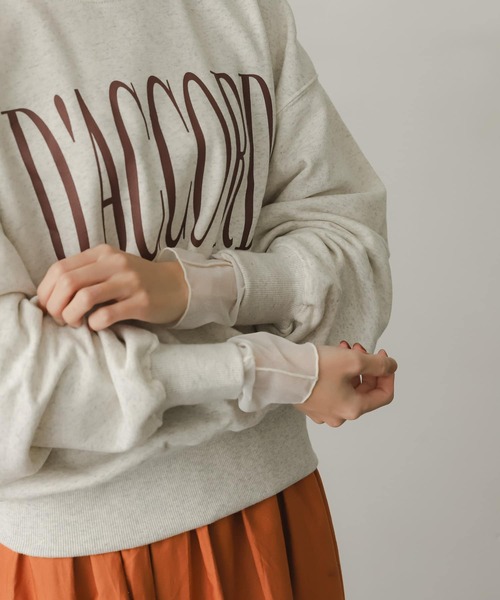 SENSE OF PLACE by URBAN RESEARCH（センスオブプレイスバイアーバンリサーチ）の「メローチュールハイネックトップ（Tシャツ/カットソー・レディース・グリーン系その他/ベージュ系その他/ブラック/アイボリー・ONE）」の7枚目の写真