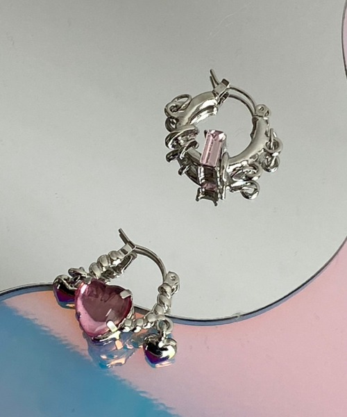 WEGO（ウィゴー）の「WEGO/レイヤーフープピアス（ピアス（両耳用）・レディース・シルバー・FREE）」の2枚目の写真