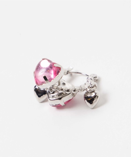 WEGO（ウィゴー）の「WEGO/レイヤーフープピアス（ピアス（両耳用）・レディース・シルバー・FREE）」の5枚目の写真