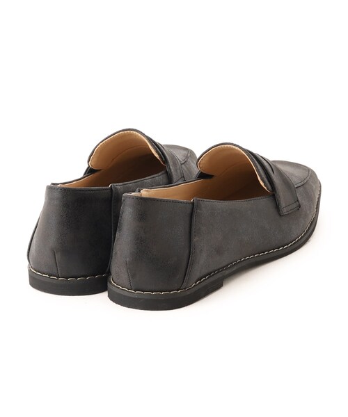 SHOO・LA・RUE(シューラルー)の「◆メタリック ローファー(スニーカー・レディース・シルバー/ブラック・35/45)」の6枚目の写真