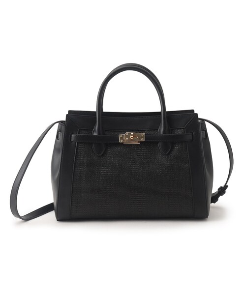 UNTITLED（アンタイトル）の「◆ベルト付き2WAYバッグ（トートバッグ・レディース・ライトベージュ/ブラック・99）」の3枚目の写真