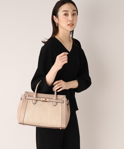 UNTITLED（アンタイトル）の「◆ベルト付き2WAYバッグ（トートバッグ・レディース・ライトベージュ/ブラック・99）」の11枚目の写真