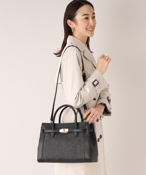 UNTITLED（アンタイトル）の「◆ベルト付き2WAYバッグ（トートバッグ・レディース・ライトベージュ/ブラック・99）」の14枚目の写真