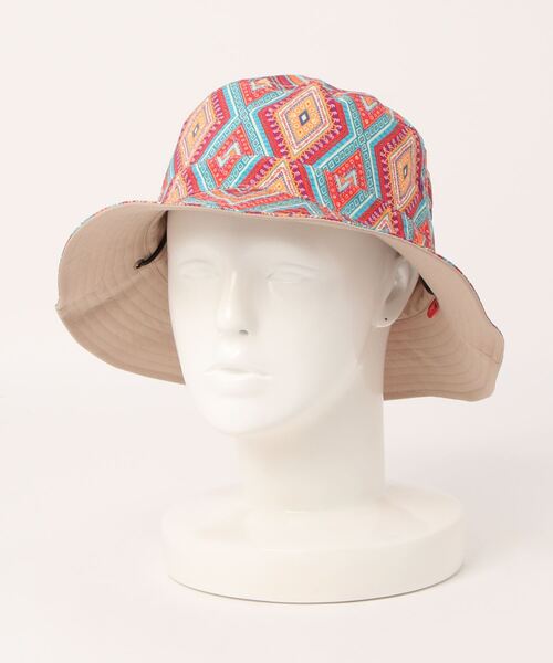 チチカカ（チチカカ）の「リバーシブルアドベンチャーハット（ハット・レディース・ベージュ/ブラック・FREE）」の5枚目の写真
