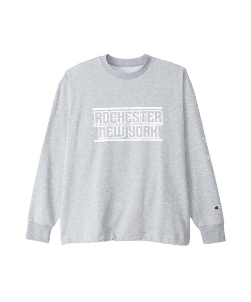 Champion（チャンピオン）の「【Champion/チャンピオン】メンズ スポーツ テックウィーブ テリー クルーネックスウェットシャツ（スウェット・メンズ・ブラック/オリーブ/その他35/グレー・MEDIUM/LARGE/X-LARGE）」の2枚目の写真
