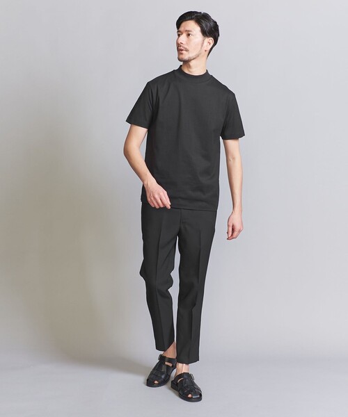 BEAUTY&YOUTH UNITED ARROWS（ビューティーアンドユースユナイテッドアローズ）の「【WEB限定 WARDROBE SMART】クリア  ガスコットン モックネック カットソー【抗菌・防臭】（Tシャツ/カットソー・メンズ・ダークグレー/ホワイト/ブラック/ナチュラル・S/M/L/XL）」の15枚目の写真