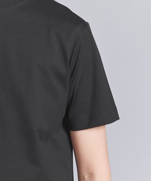 BEAUTY&YOUTH UNITED ARROWS（ビューティーアンドユースユナイテッドアローズ）の「【WEB限定 WARDROBE SMART】クリア  ガスコットン モックネック カットソー【抗菌・防臭】（Tシャツ/カットソー・メンズ・ダークグレー/ホワイト/ブラック/ナチュラル・S/M/L/XL）」の13枚目の写真