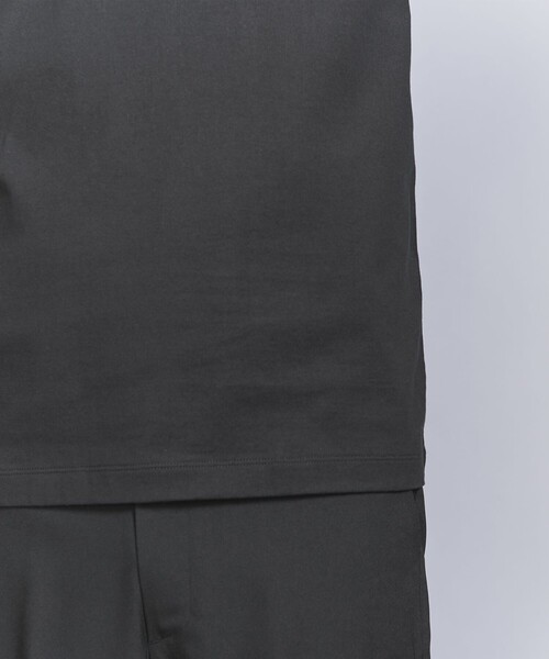 BEAUTY&YOUTH UNITED ARROWS（ビューティーアンドユースユナイテッドアローズ）の「【WEB限定 WARDROBE SMART】クリア  ガスコットン モックネック カットソー【抗菌・防臭】（Tシャツ/カットソー・メンズ・ダークグレー/ホワイト/ブラック/ナチュラル・S/M/L/XL）」の16枚目の写真