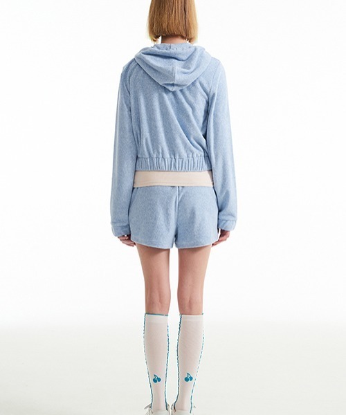 KIRSH（キルシー）の「KIRSH CHERRY SHORT TERRY PANTS/キルシーチェリーショートテリーパンツ（その他パンツ・レディース・ライトピンク/ライトブルー/グレー・ONE SIZE）」の11枚目の写真